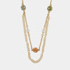 Collana in Metallo multifilo con riccio verde