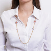 Collana in Metallo con maioliche siciliane