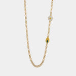 Collana in Metallo con limone e margherita SICILY - gioiello BySimon