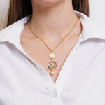 Collana in Metallo con ciondoli pendenti ruota SICILY - gioiello BySimon