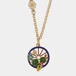 Collana in Metallo con margherita e ruota di SICILY - gioiello BySimon