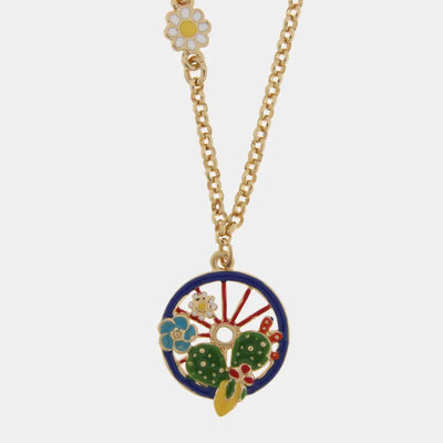 Collana in Metallo con margherita e ruota di SICILY - gioiello BySimon