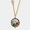 Collana in Metallo con margherita e ruota di