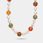 Collana in Metallo con pietre colorate miste, vivace AMOVENEZIA - gioiello BySimon