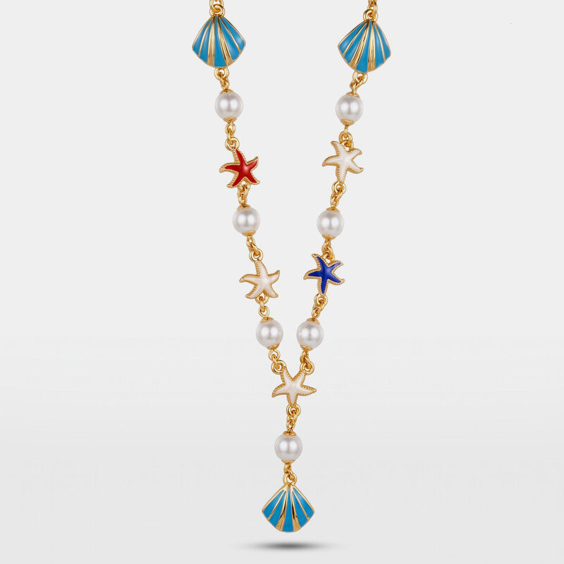 Collana con stelle marine e conchiglie | collane conchiglia | BYSIMON