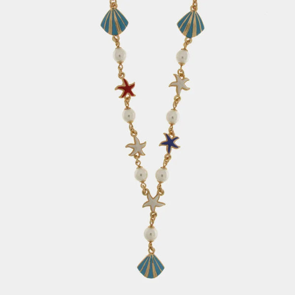 Collana con stelle marine e conchiglie | collane conchiglia | BYSIMON