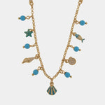 Collana in Metallo con simboli marini pendenti BYS - gioiello BySimon