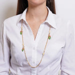 Collana in Metallo fichi d'india con margherite