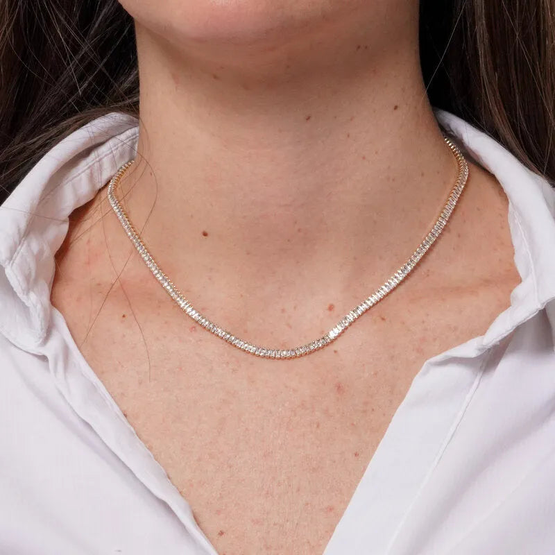 Collana in Metallo Sottile Argento