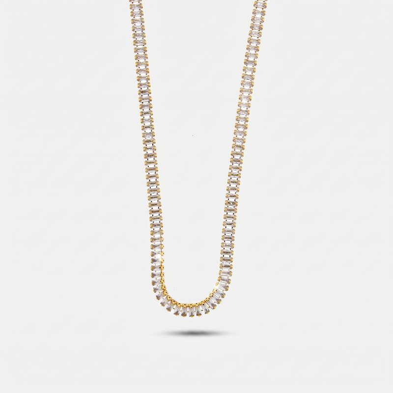Collana in Metallo Sottile Argento - BYSIMON gioielli