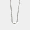 Collana in Metallo Doppio Filo Argento