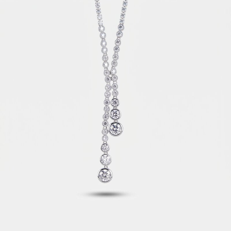 Collana in Metallo Goccia Pendente Lungo - BYSIMON gioielli