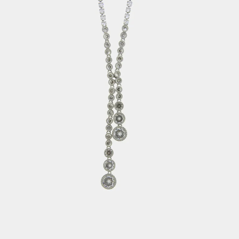 Collana in Metallo Goccia Pendente Lungo