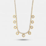 Collana in Metallo Perle Dorate Elegante - BYSIMON gioielli