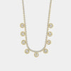 Collana in Metallo Perle Dorate Elegante