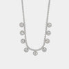 Collana in Metallo Perle Bianche Elegante