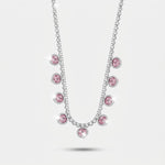Collana in Metallo Girocollo Palline Bianche - BYSIMON gioielli