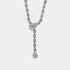 Collana in Metallo Girocollo Goccia Bianco