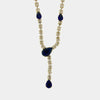 Collana in Metallo Girocollo Goccia Blu