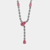 Collana in Metallo Girocollo Goccia Rosa