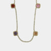 Collana in Metallo Cristalli Colorati