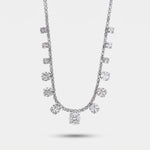 Collana in Metallo Cristalli Bianchi - BYSIMON gioielli