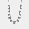 Collana in Metallo Cristalli Bianchi