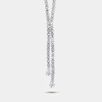 Collana in Metallo Girocollo Y Cristalli Bianchi - BYSIMON gioielli