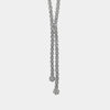 Collana in Metallo Girocollo Y Cristalli Bianchi