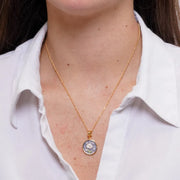 Collana in Metallo con Ciondolo tondo affresco veneziano