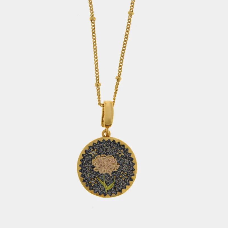 Collana in Metallo con Ciondolo tondo affresco veneziano