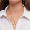 Collana in Metallo con Ciondolo tondo miniatura dipinta
