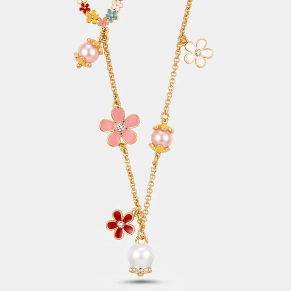 Collana in Metallo fiori e campanella Capri