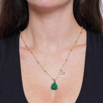 Collana in Metallo con Pigna Verde - BYSIMON gioielli