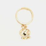 Anello Campanella Capri Portafortuna con Cristalli - Placcato Oro Regolabile - BYSIMON gioielli