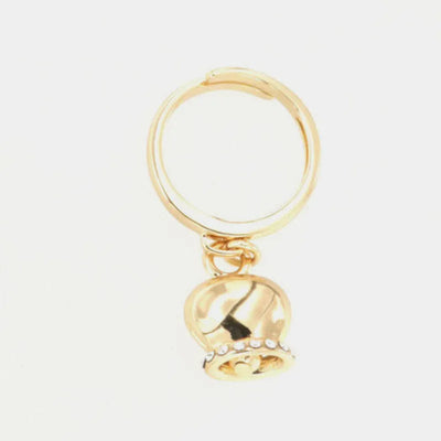 Anello Campanella Capri Portafortuna con Cristalli - Placcato Oro Regolabile - BYSIMON gioielli