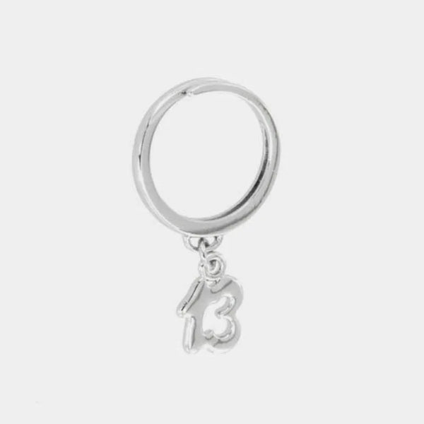 Anello in Metallo con numero portafortuna tredici AMONAPOLI - gioiello BySimon