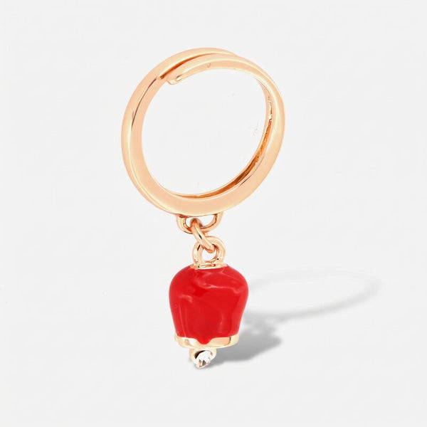 Anello con campanella portafortuna rossa | gioiello laurea | BYSIMON