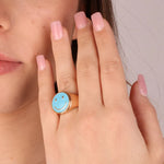 Anello con smile napoletano | gioielli portafortuna originali | BYSIMON