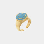Anello con smile napoletano | gioielli portafortuna originali | BYSIMON