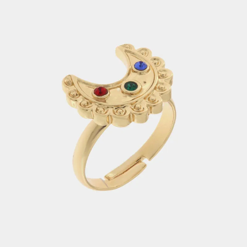 Anello in Metallo con luna