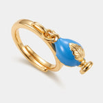 Anello pumo pugliese turchese | gioielli con pumo pugliese | BYSIMON