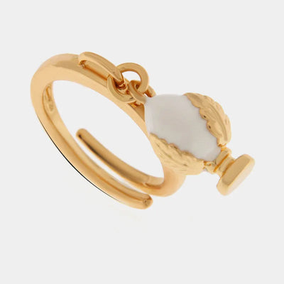 Anello pumo pugliese bianco rosè | pumi pugliesi | BYSIMON
