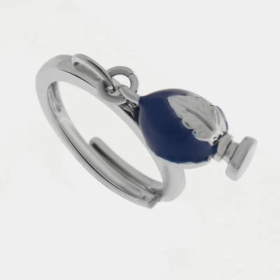 Anello pumo pugliese blu | gioielli con pumo pugliese | BYSIMON