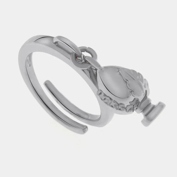 Anello pumo pugliese silver | gioielli pugliesi portafortuna | BYSIMON