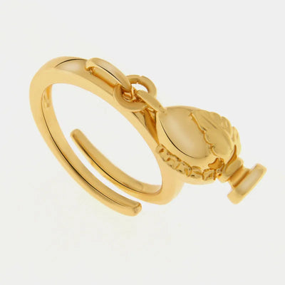 Anello pumo pugliese oro | pumi pugliesi portafortuna | BYSIMON