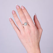 Anello in Metallo con riccio turchese