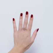 Anello in Metallo croce viola