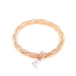 Bracciale in Metallo rigido a spirale elastica