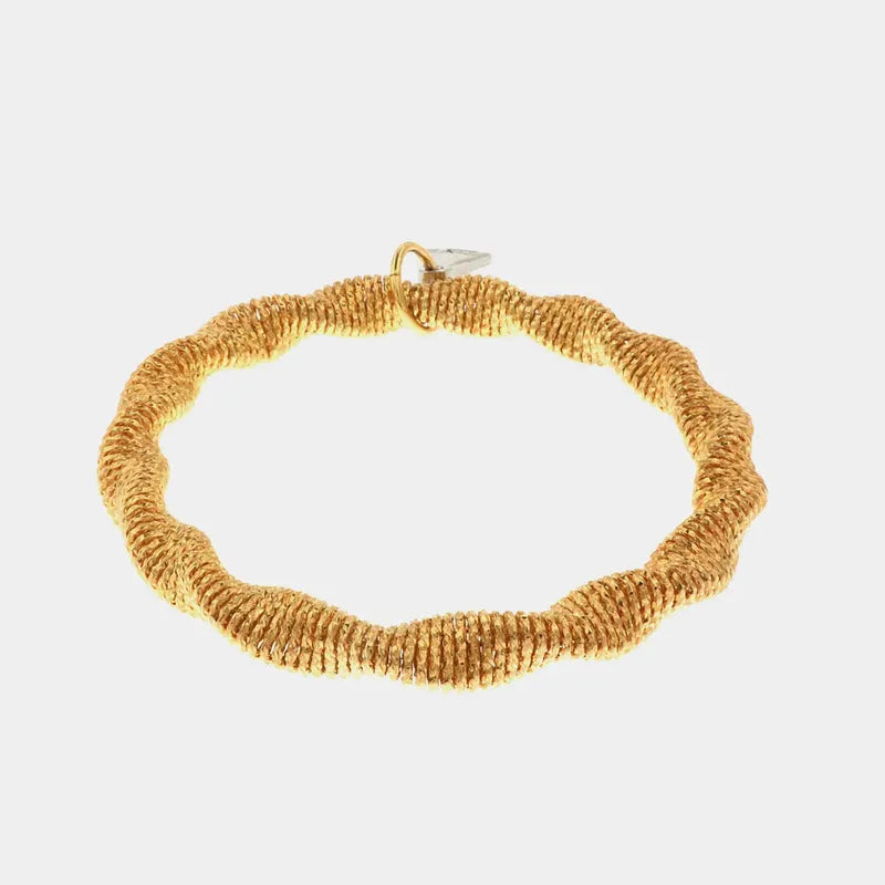 Bracciale in Metallo rigido a spirale elastica